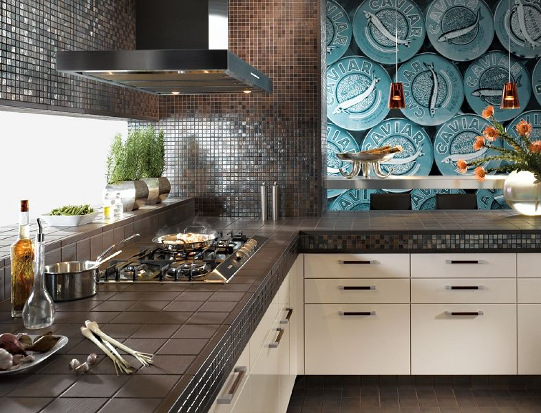 Decorating walls in the kitchen: a look at current materials and 60+ implementations online'єрі
