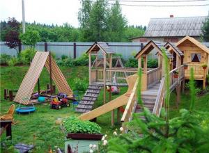 Children's maidans for the dacha - how to create a safe little place for children with your own hands